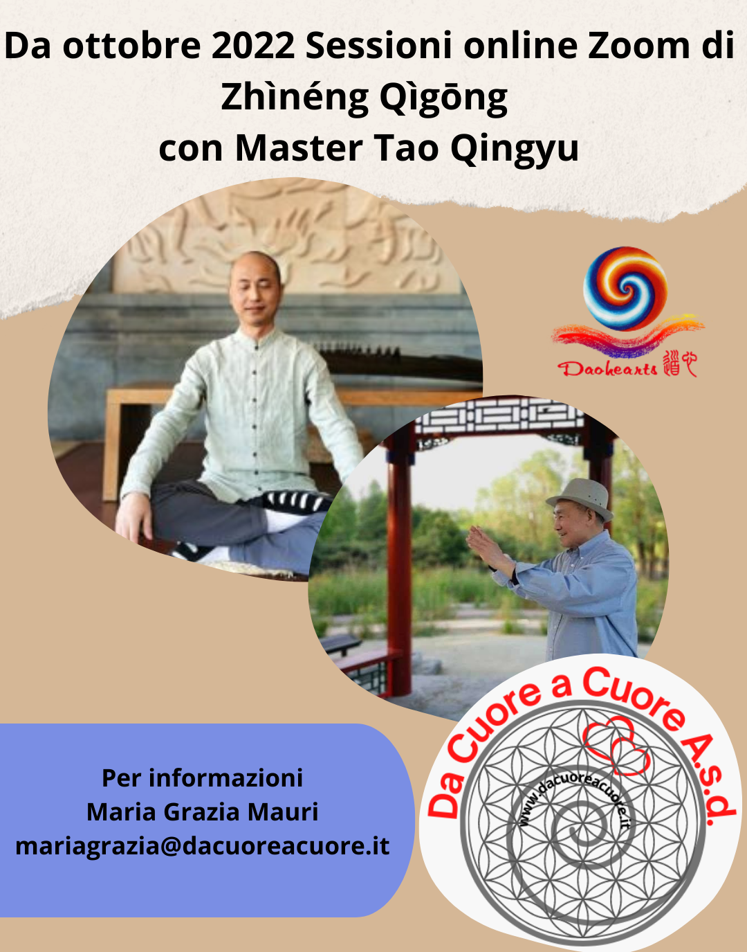 Zhineng Qigong ogni settimana con Master Tao Qingyu
